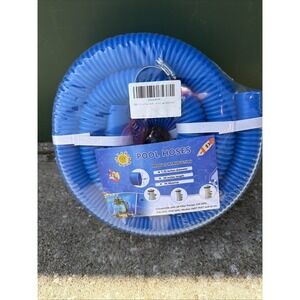 Swimming Pool Blue Hose for Above Ground Pools, 1.25 Inch 32mm Diameter PE